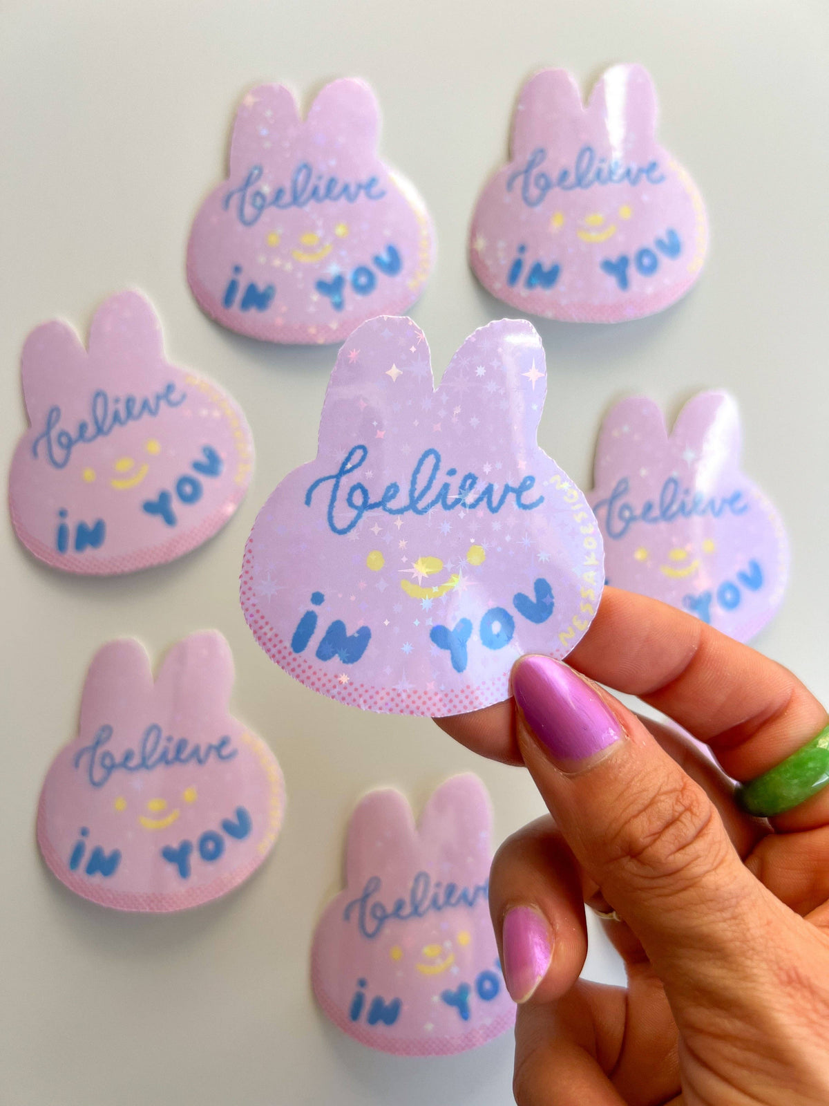 Glitter Vinyl Waterproof Stickers