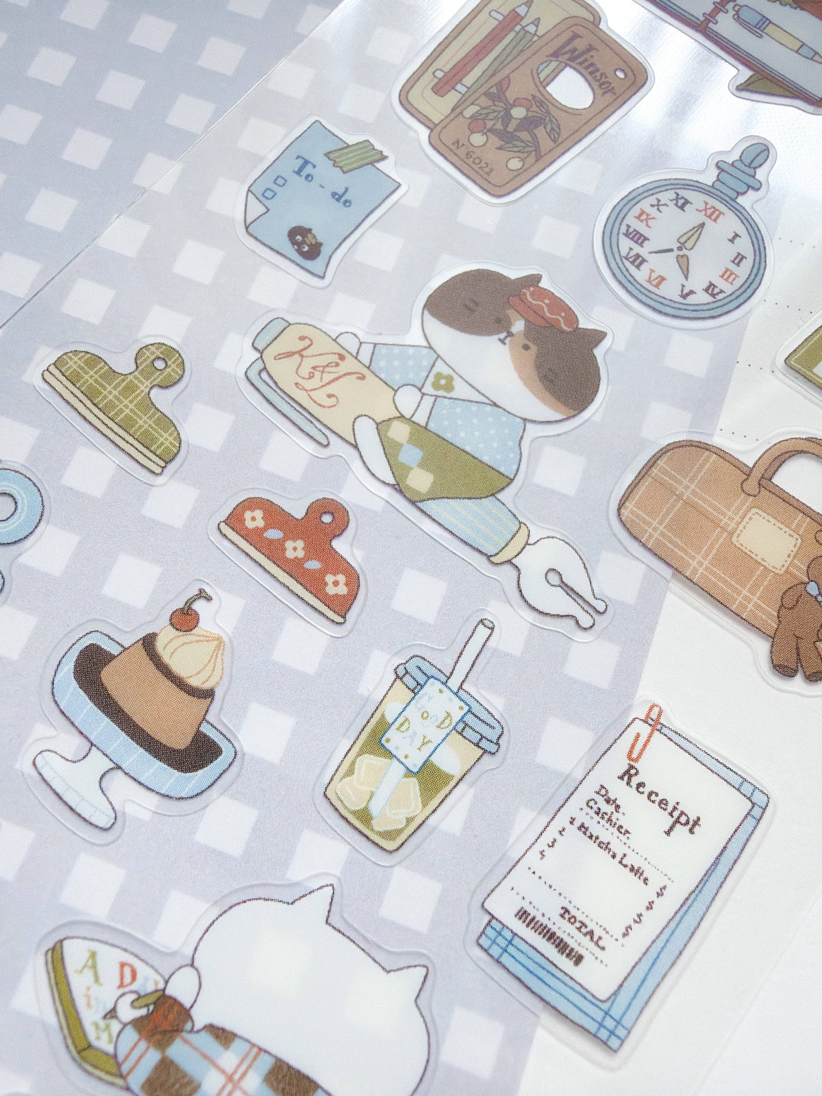 Cafe Journaling Sticker Sheet
