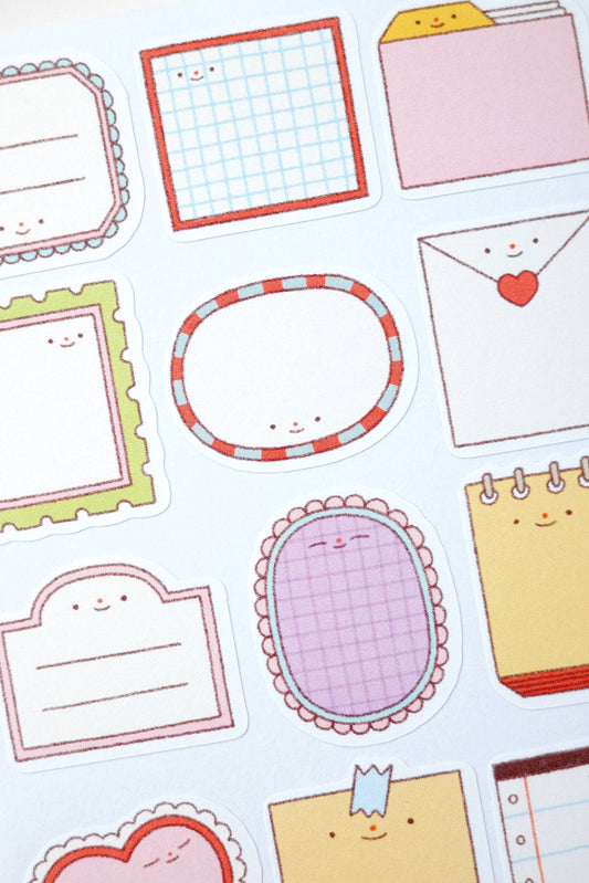 Notes Writable Sticker Sheet