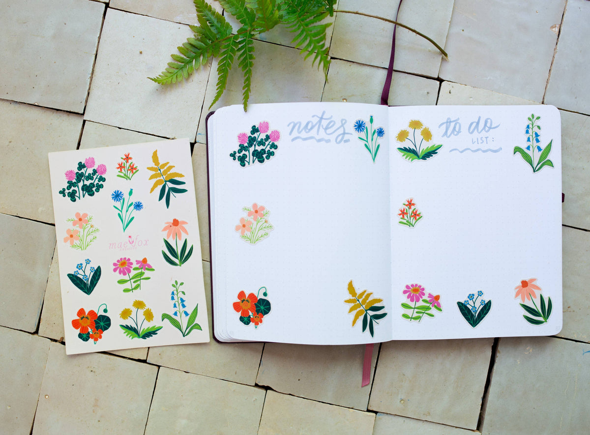 Wildflower Sticker Sheet