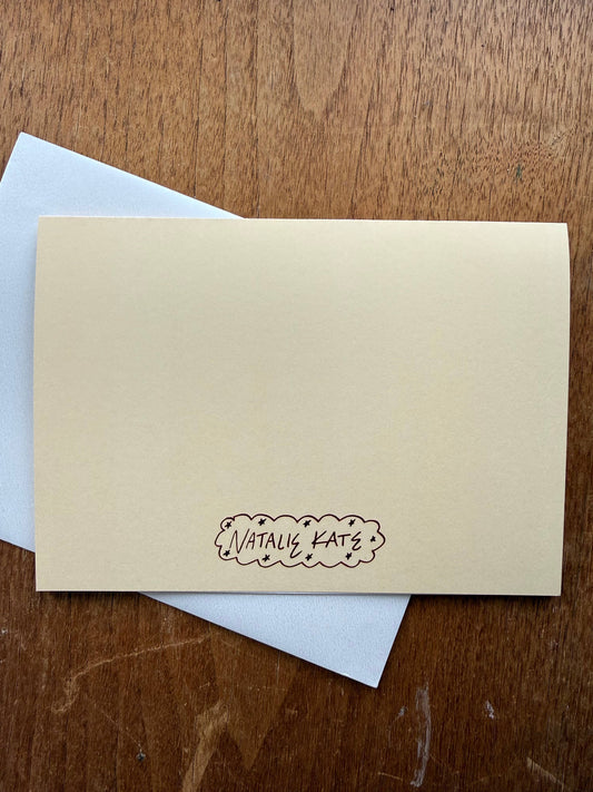 Plaid Bunny Thank You Card
