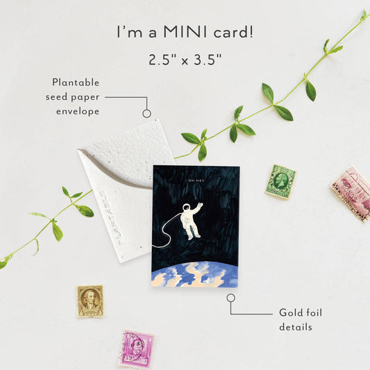 Astronaut Oh Hey Mini Card