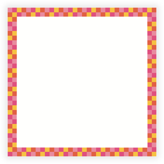 Square Checkered Notepad