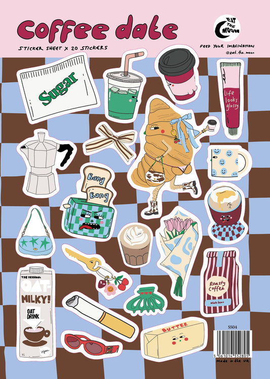 Coffee Date Sticker Sheet