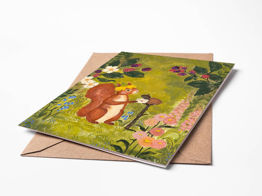 Forest Snail Mail Greeting Card