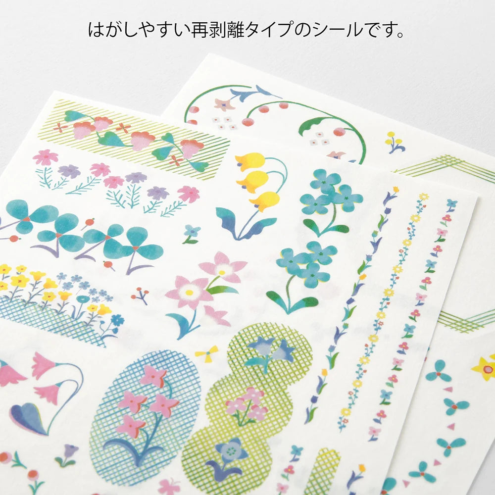 Yuru Log Floral Sticker Sheets