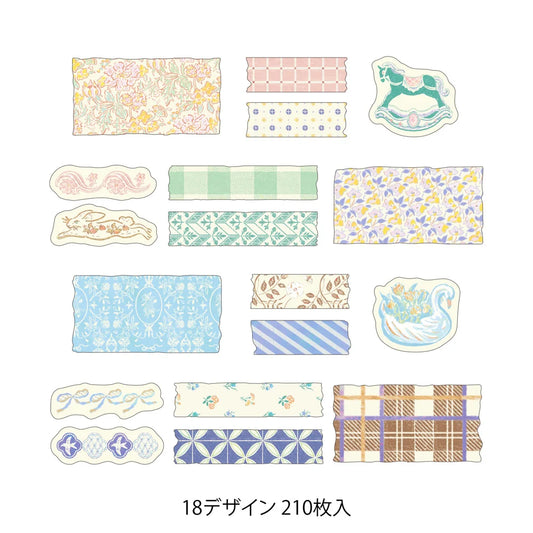 Yuru Log Antique Sticker Roll