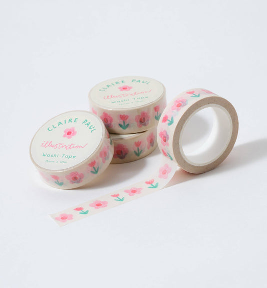 Tulip and Daisies Washi Tape