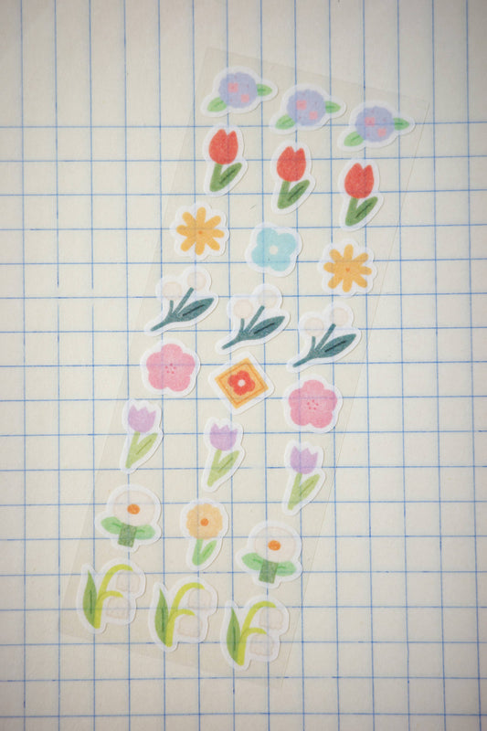 Tiny Flower Washi Mini Sticker Sheet