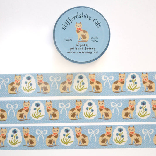 Staffordshire Cat Washi Tape