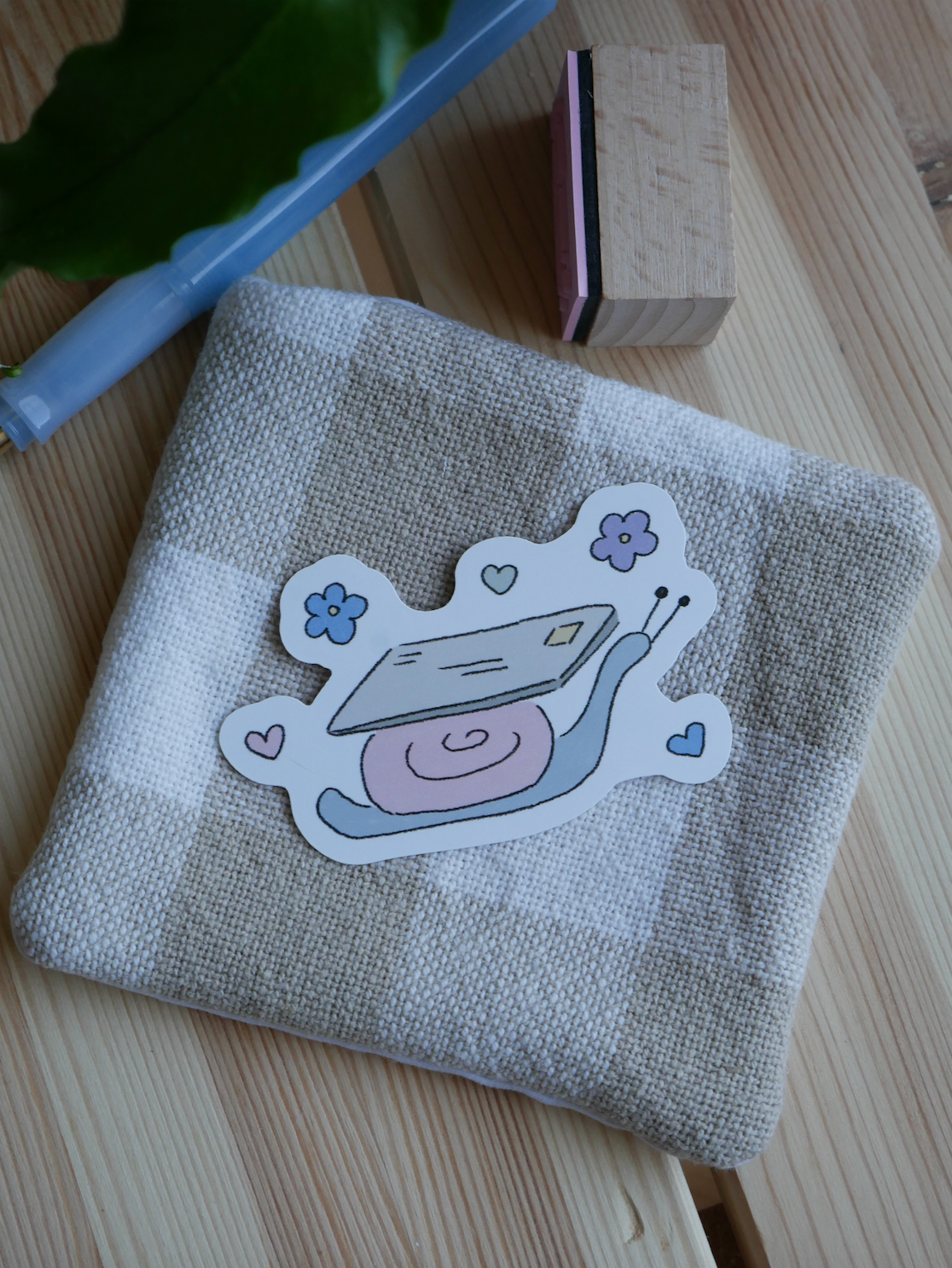 Flower Snail Mail Sticker