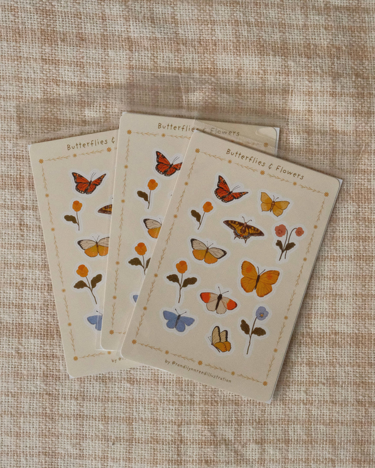 Butterflies & Flowers Sticker Sheet