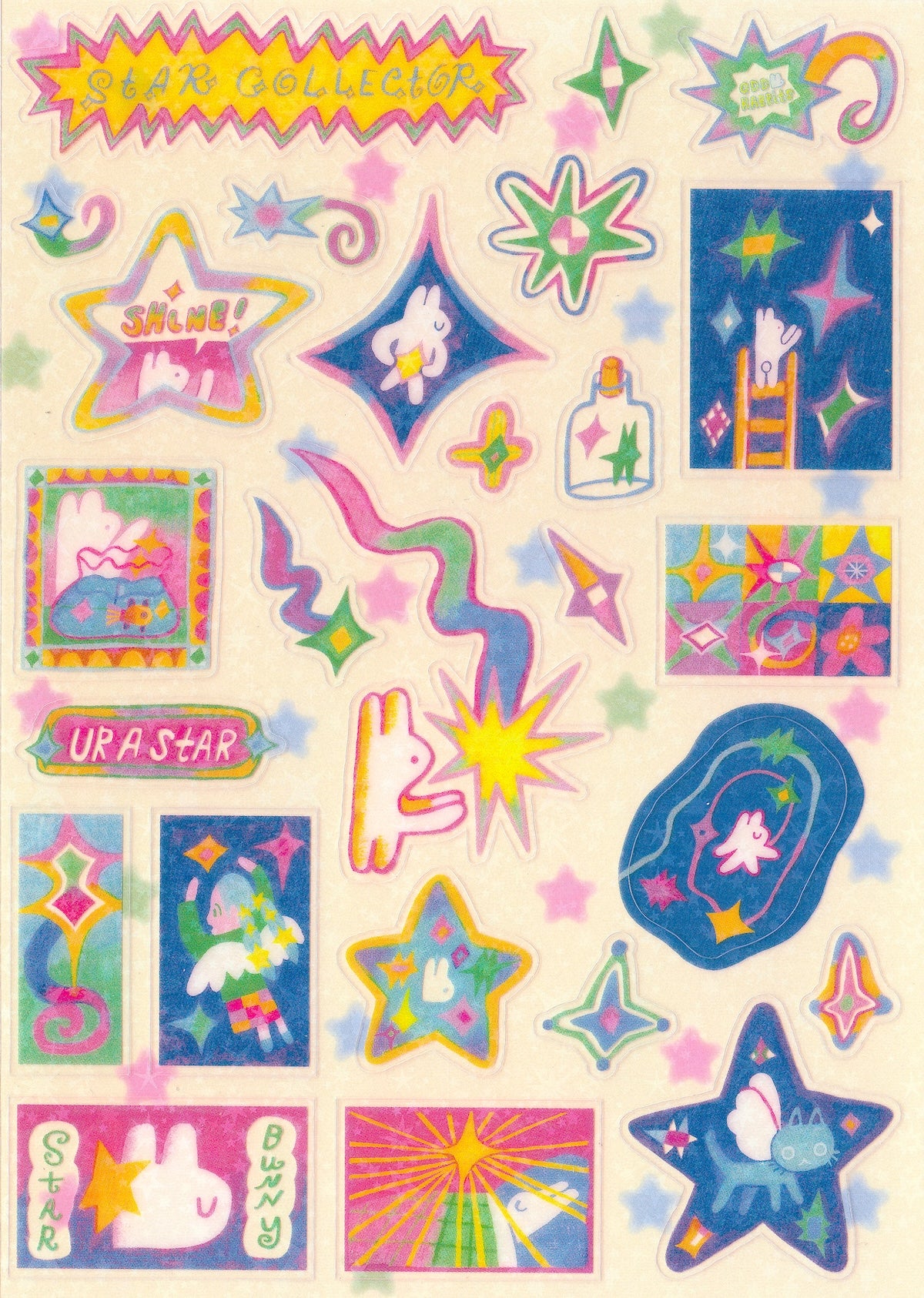 Star Collector Sticker Sheet
