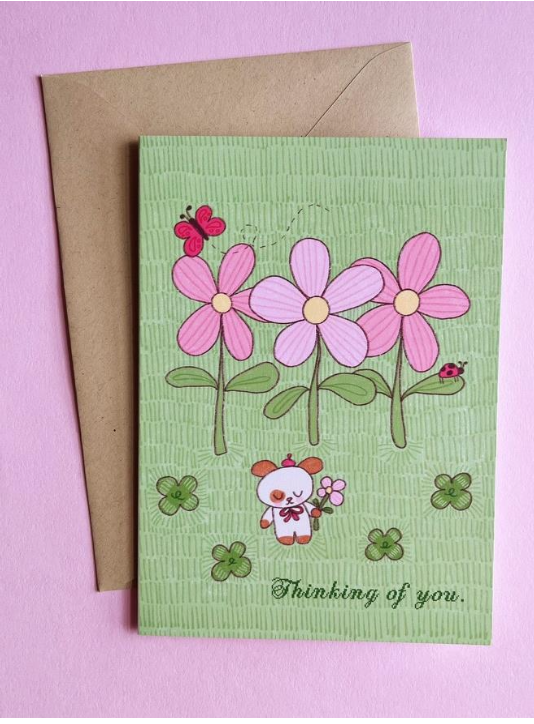 Thinking of You Floral Card