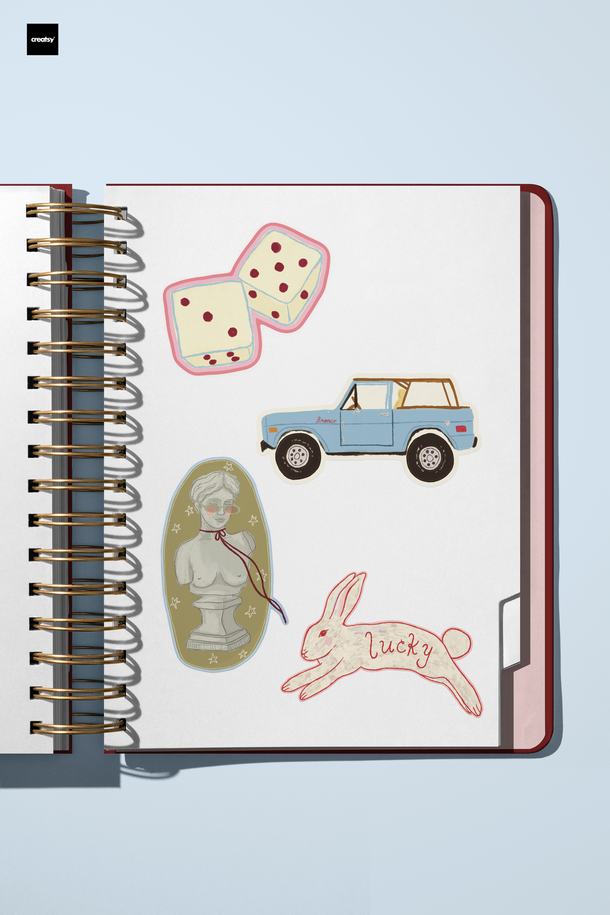 Chic Bust Die-Cut Sticker