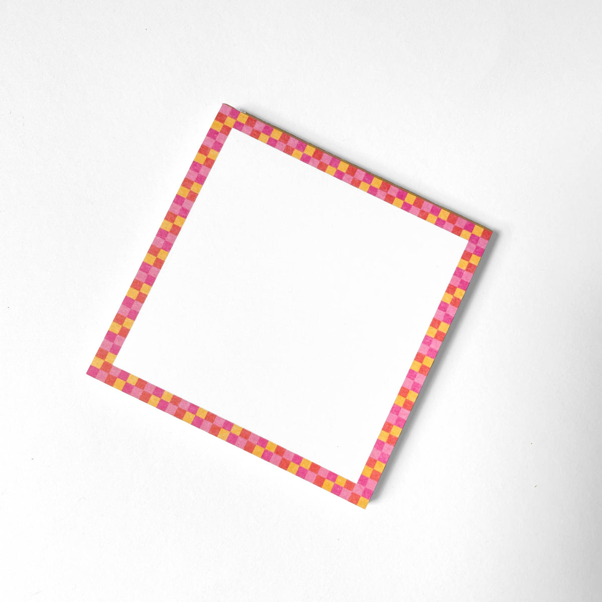 Square Checkered Notepad