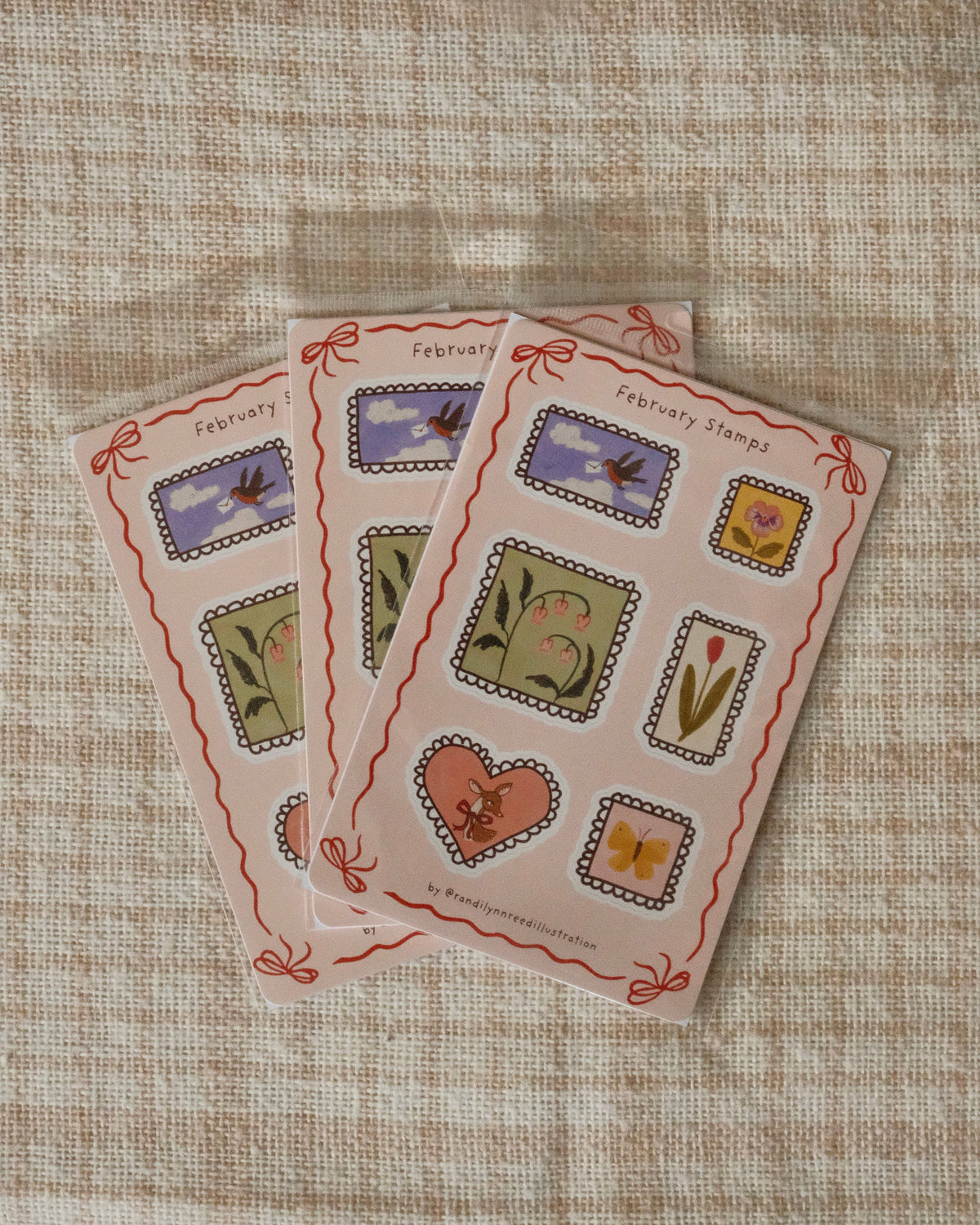 Floral Stamps Sticker Sheet