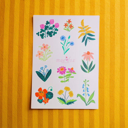 Wildflower Sticker Sheet