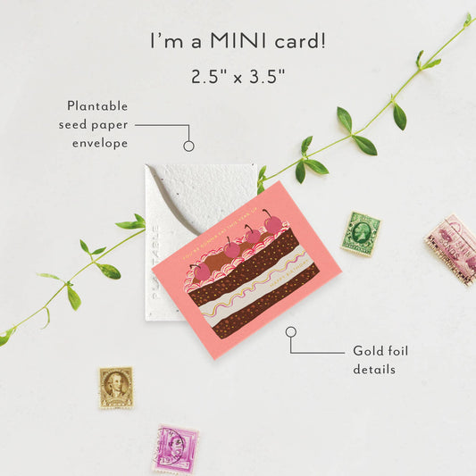 Slice of Cake Mini Card