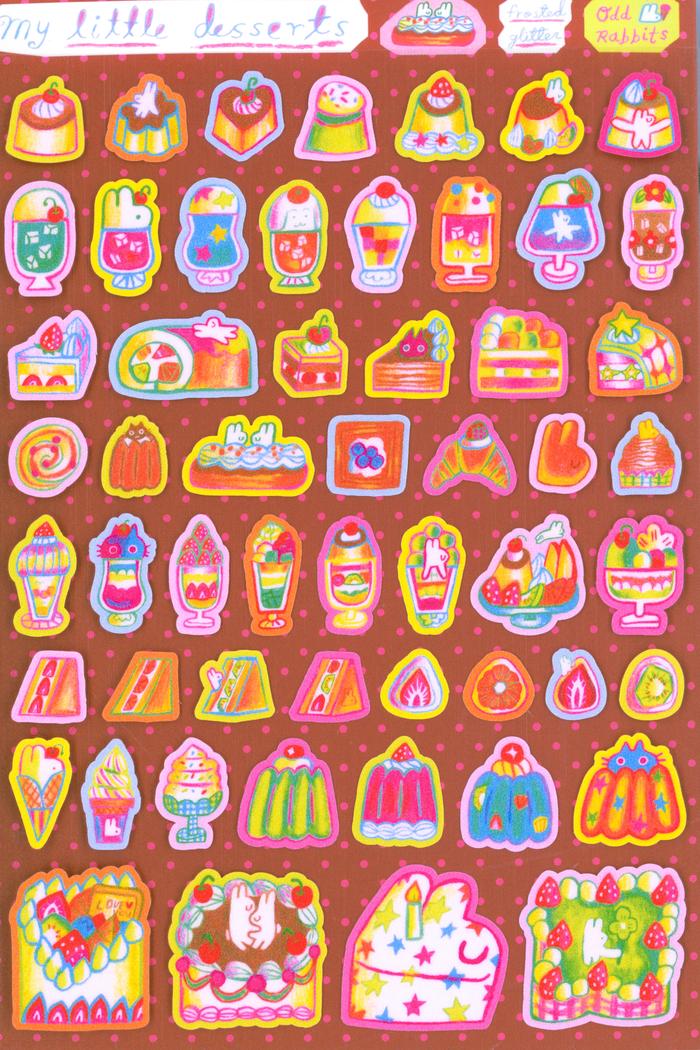 My Little Dessert Glitter Sticker Sheet