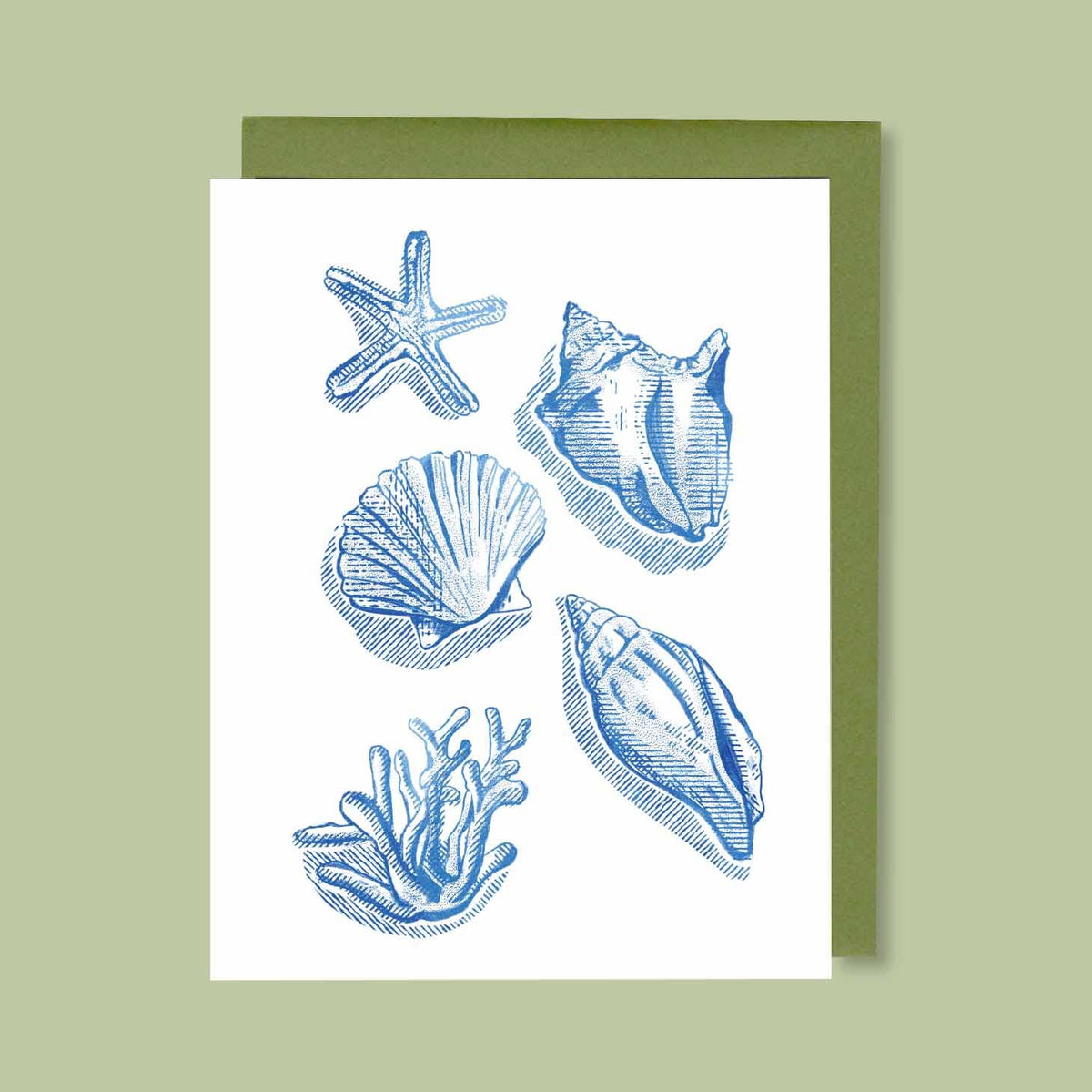 Coastal Blue Greeting Card