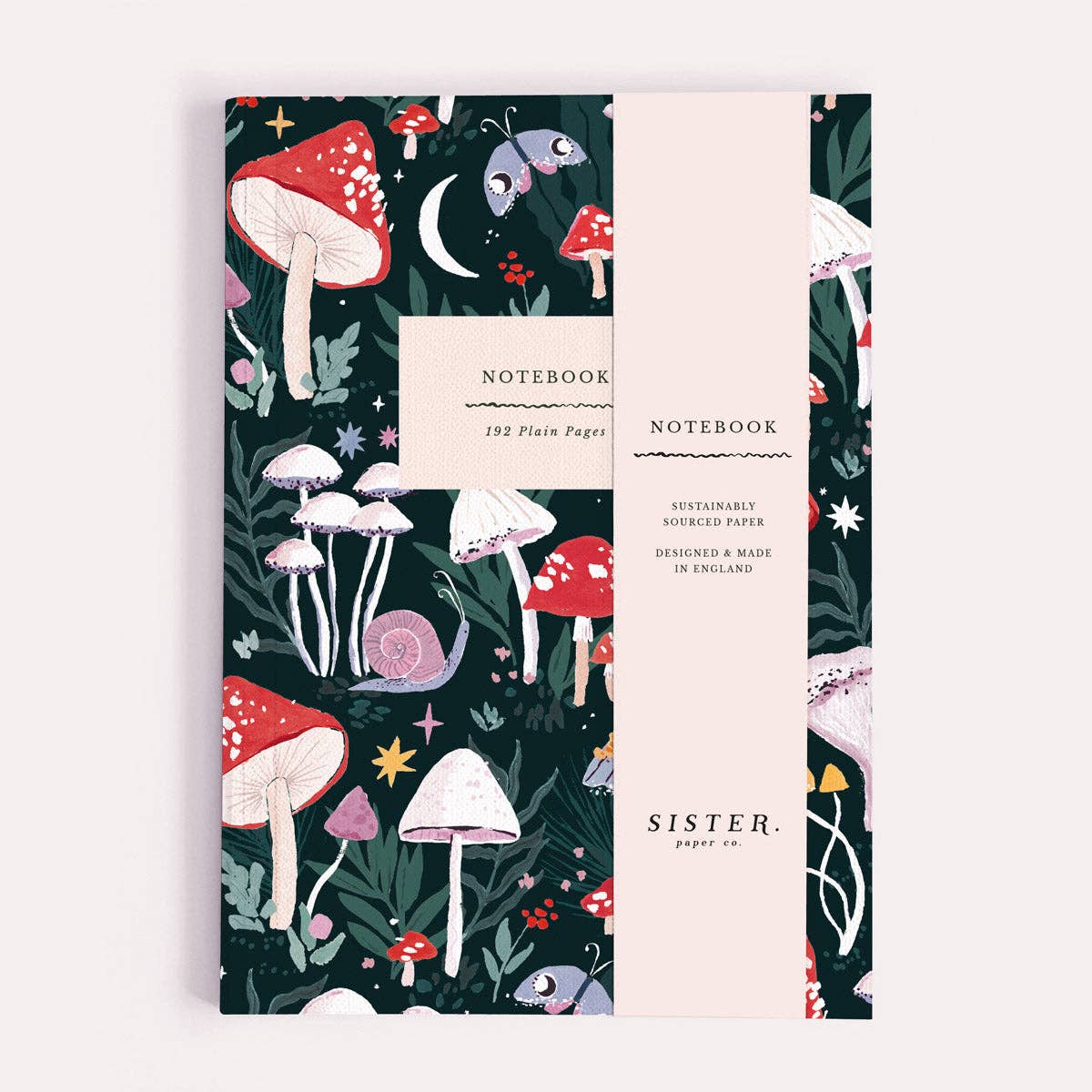 Mushrooms Notebook | Plain Page Journal