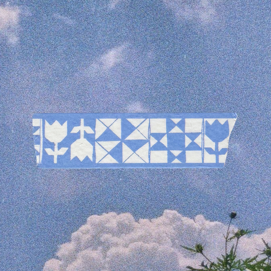 Light Blue Quilt Washi Tape