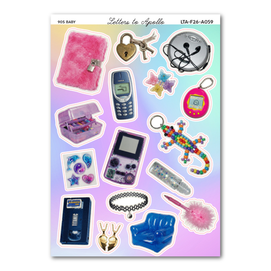 90s Baby Sticker Sheet