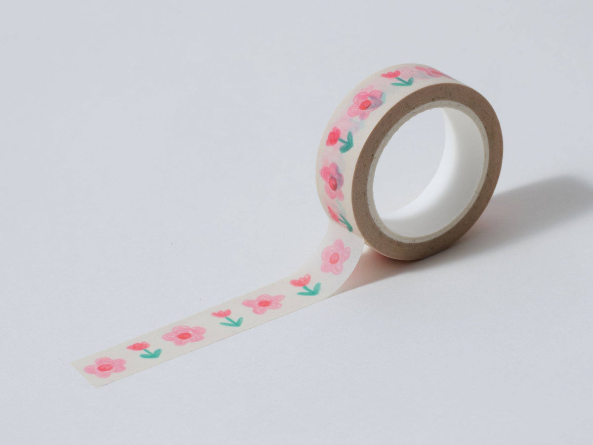 Tulip and Daisies Washi Tape