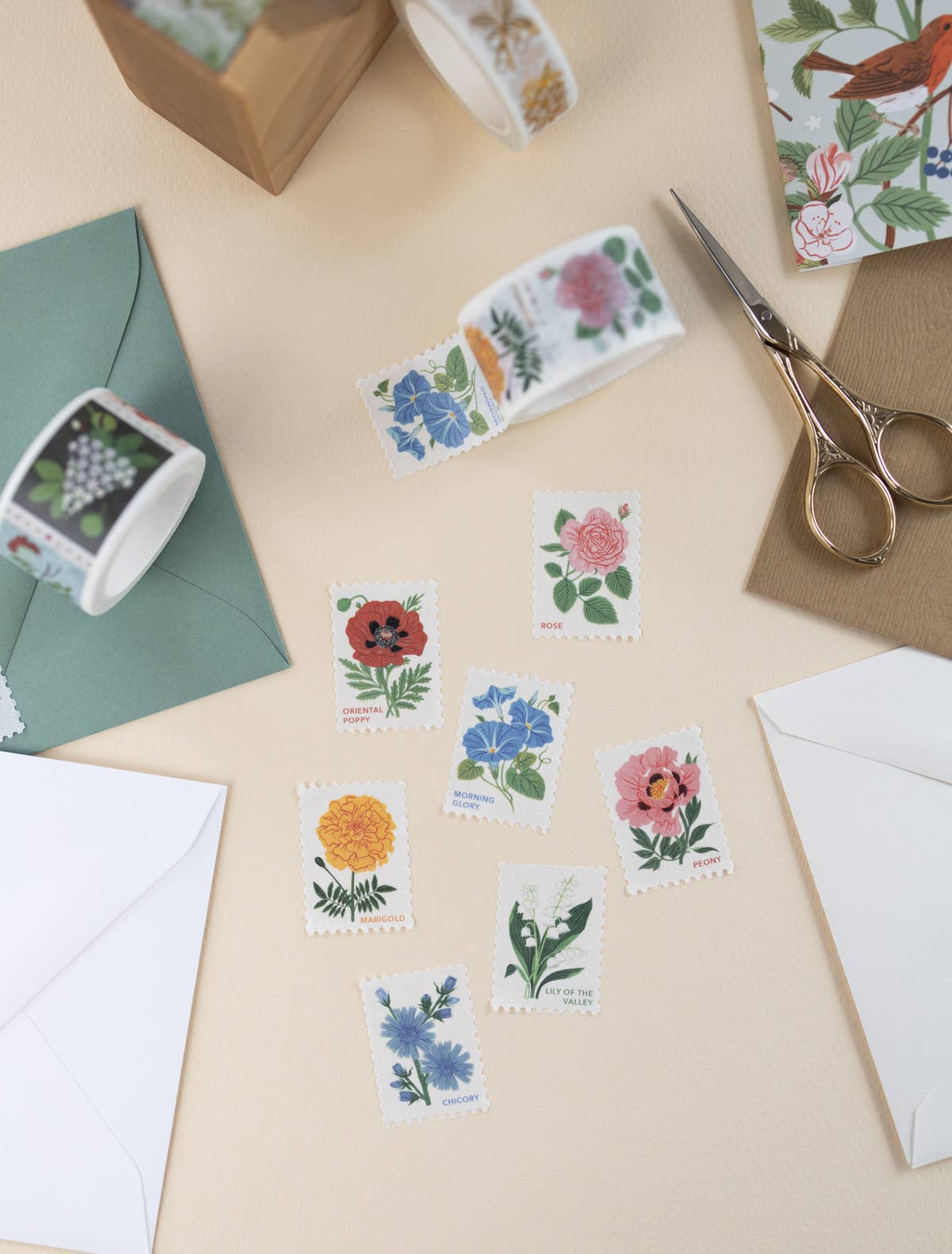 Florals Perforated Washi Tape