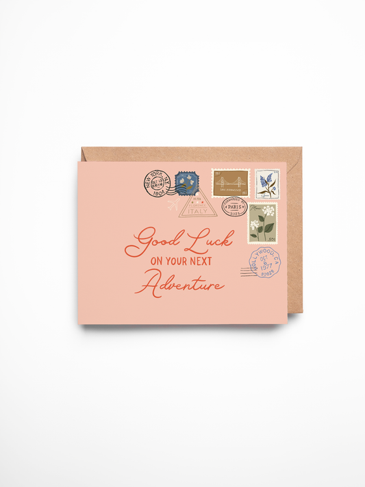 Good Luck On Your Adventure Card