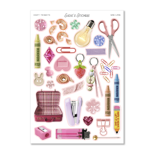 Craft Trinkets • Trinkets & Tidbits Sticker Sheet