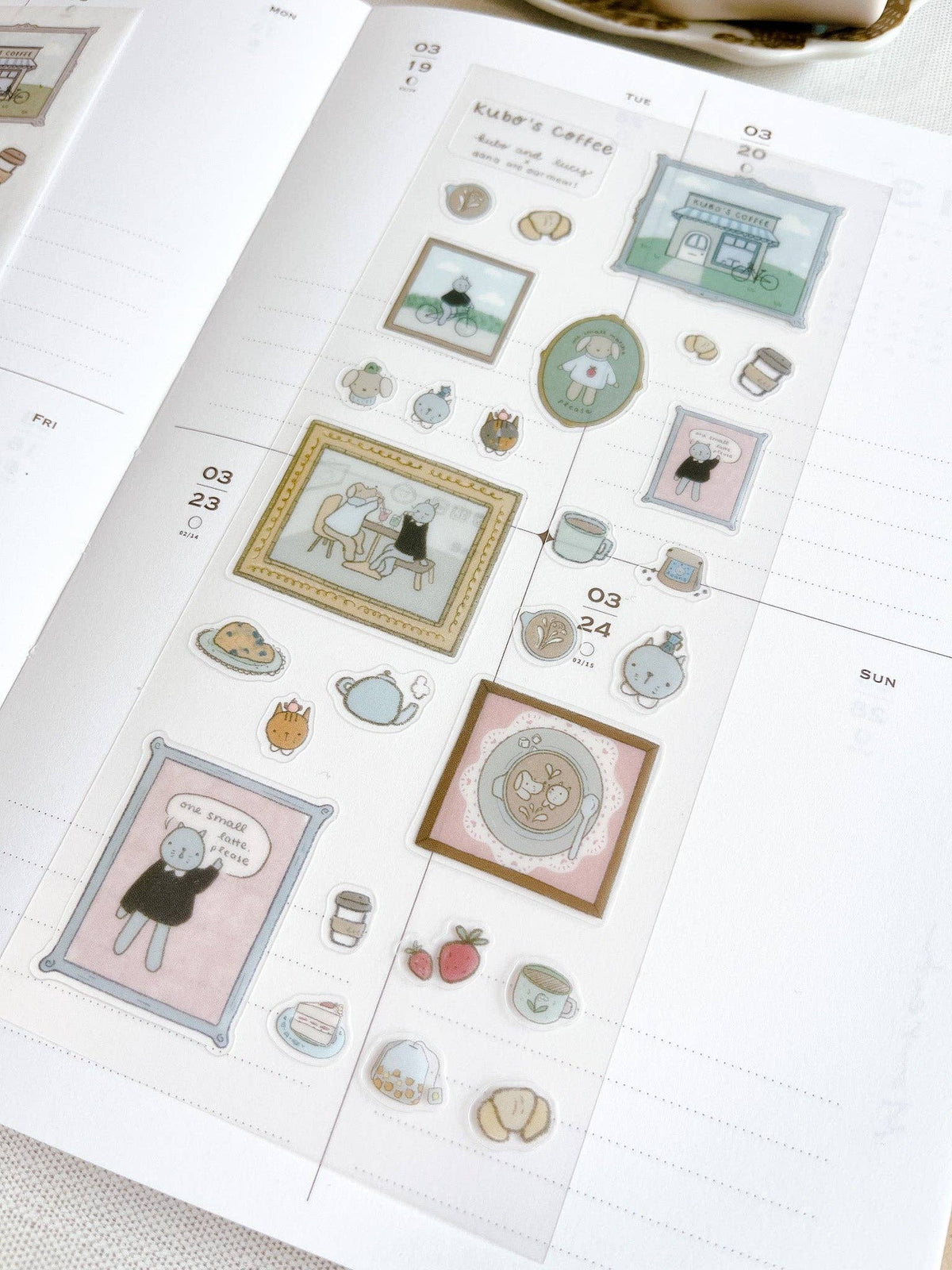 Kubo Cafe Sticker Sheet