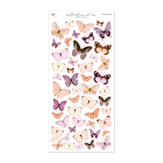 Sunset Butterflies • Journal Sticker Sheet