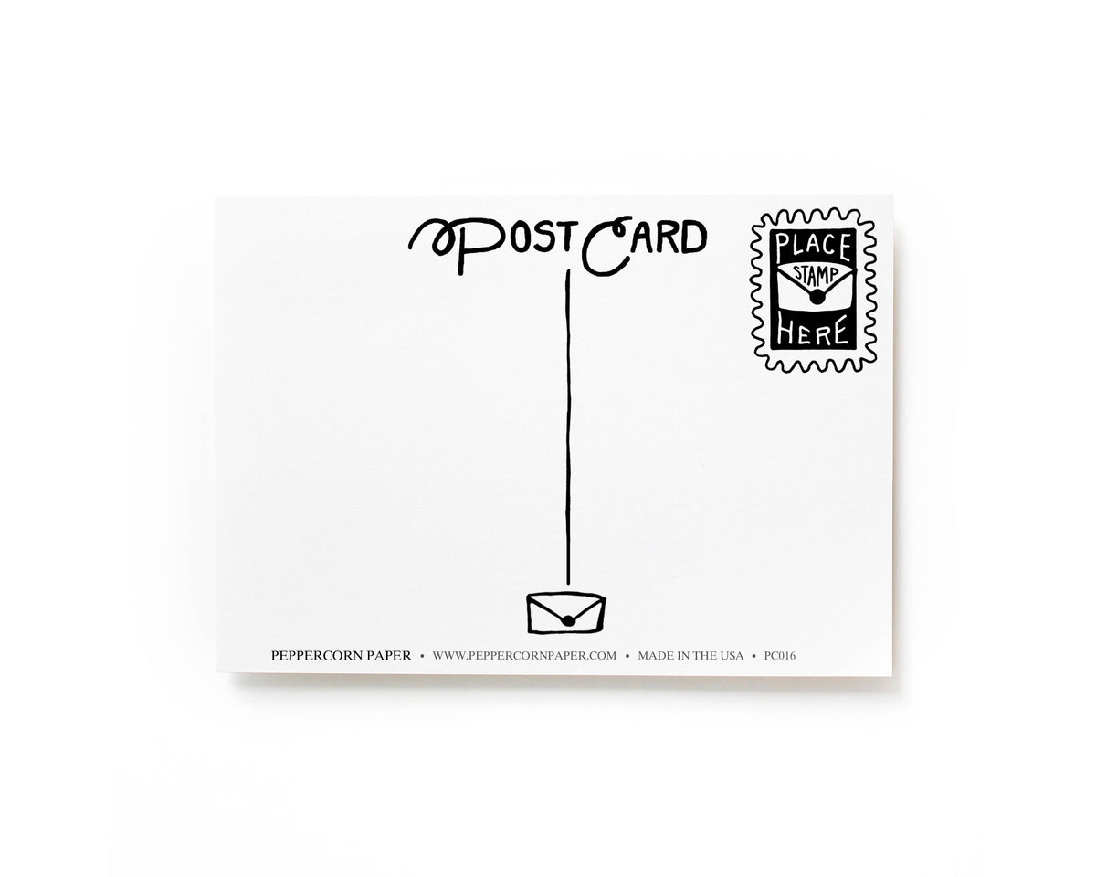 Look What The Wind Blew In Postcard