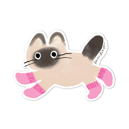 Cat Socks Sticker