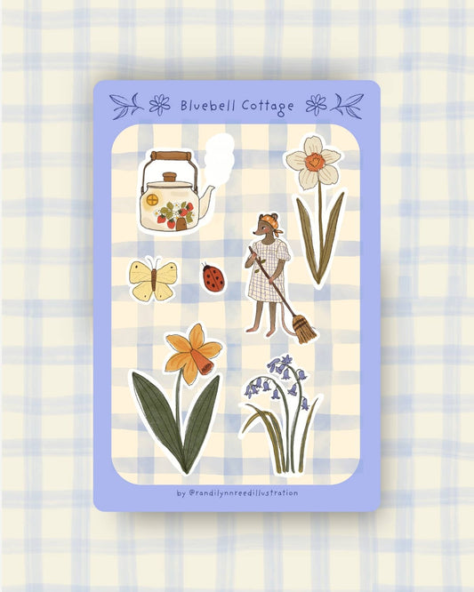 Bluebell Cottage Sticker Sheet