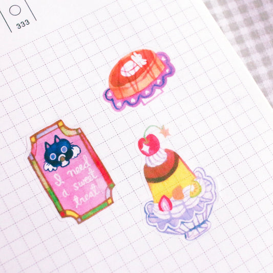 Dessert at the Kissaten Sticker Sheet