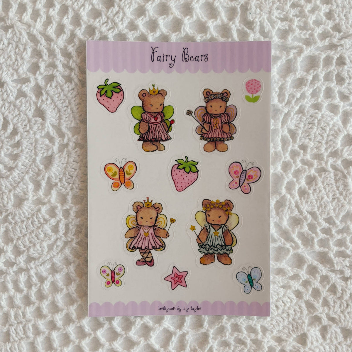 Fairy Bears Sticker Sheet