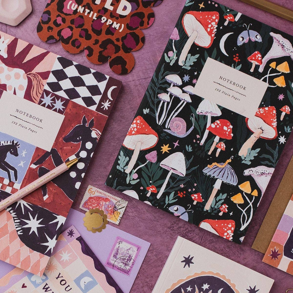 Mushrooms Notebook | Plain Page Journal