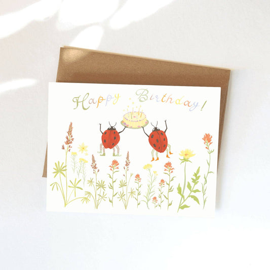 Birthday Bugs Greeting Card