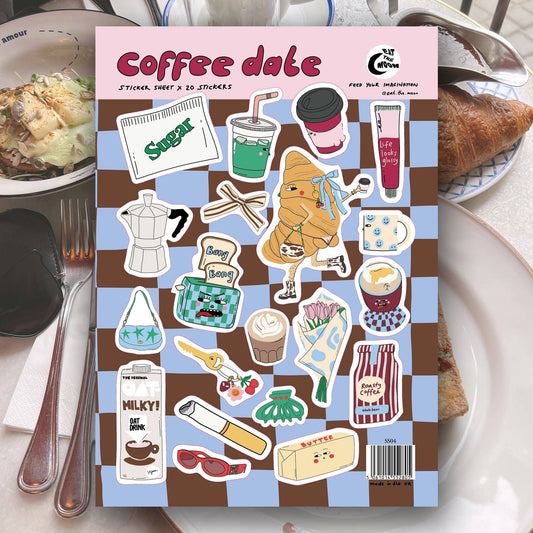 Coffee Date Sticker Sheet