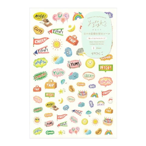 Yuru Log Feelings Sticker Sheet