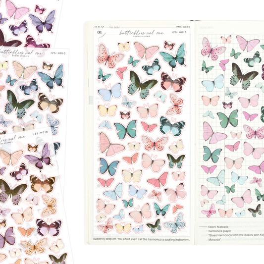 Sunset Butterflies • Journal Sticker Sheet