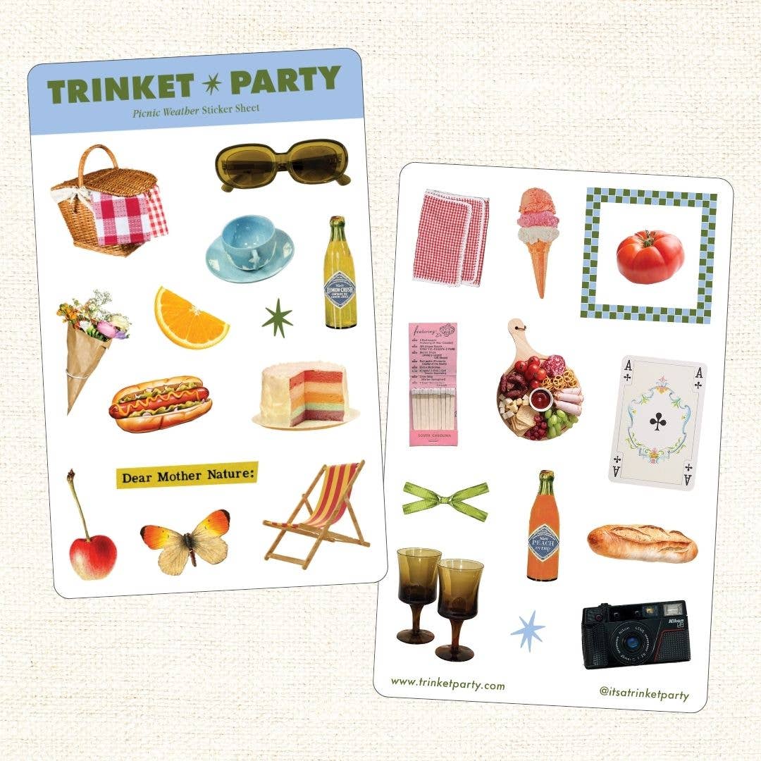 Picnic Weather Sticker Sheet Set