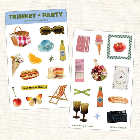 Picnic Weather Sticker Sheet Set
