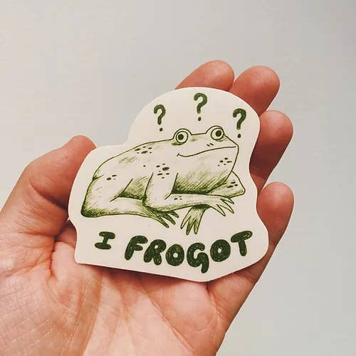 I Frogot Sticker