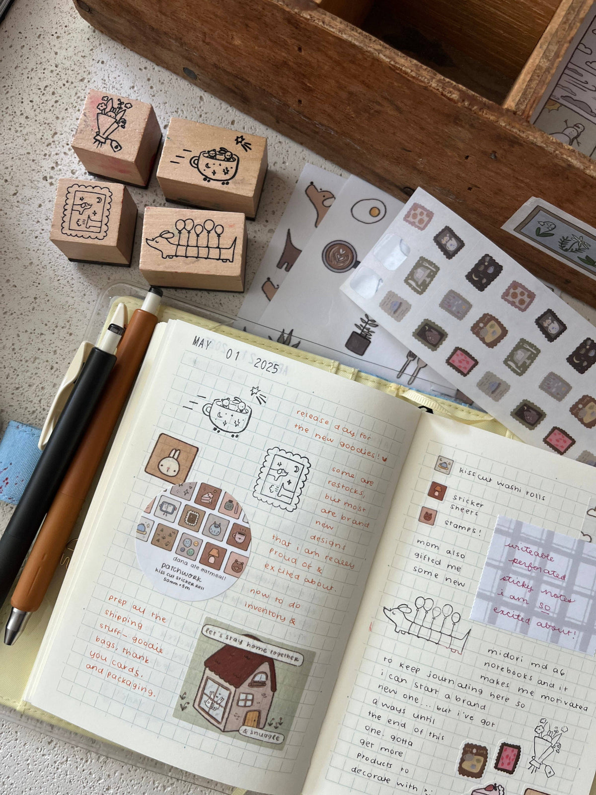 Tea in the Sky Kiss-Cut Sticker Roll
