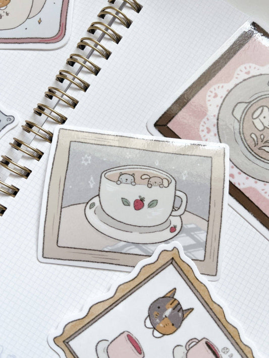 Coffee Date Vinyl Sticker
