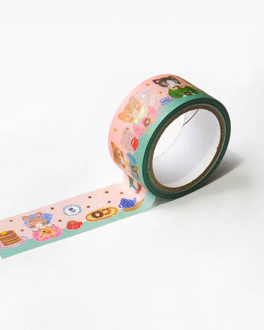 Snack Time Gold Foil Washi Tape